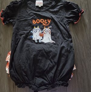 Bluey Halloween Smocked Bubble